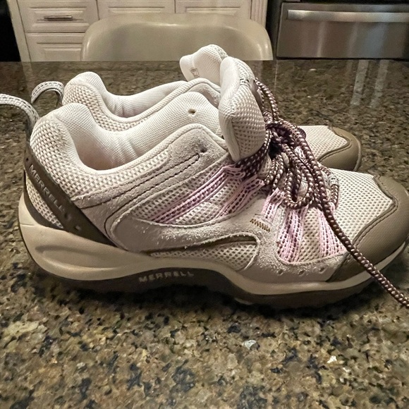 Merrell Women’s Size 6 Air Cushion Shoe Purple Brown Gray Taupe Great Condition - Picture 11 of 12